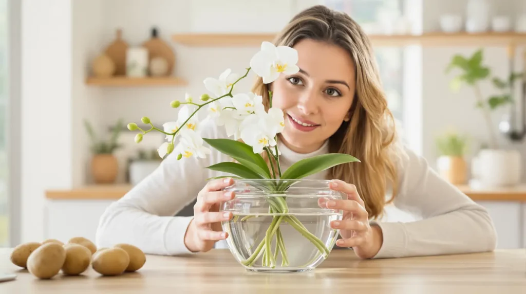 Orchidée : faites-la fleurir immédiatement avec une pomme de terre